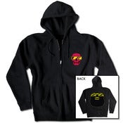 Image of SKULL FACE ZIP-HOOD