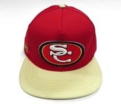 Image of SO FRESH CLOTHING "SC NINERS" SNAPBACK (RED/TAN)