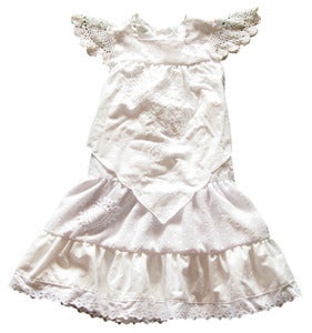 Image of size  4 white  ANGEL DRESS 