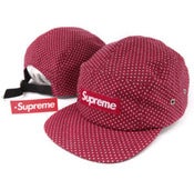 Image of NEW! Supreme Box Logo Polka Dot Camp Hat Strapback