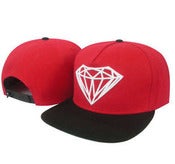 Image of NEW! Diamond Supply Co. Brilliant Snapback Hat Collection (Black/Red)