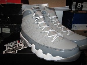 Image of Air Jordan IX (9) Retro "Cool Grey" 2012 