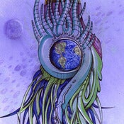 Image of BLUE BOTTOM FEEDER - 8"x10" PRINT