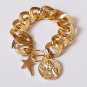 Image of PULSERA DE CADENA DORADA 