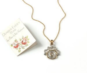 Image of Mini Pivoting Personalised Wax Seal Necklace