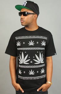 Image of Leaves Tee Black