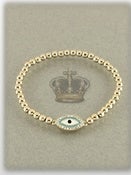 Image of GOLD BLUES EVIL EYE
