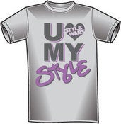 Image of "U LUV MY STYLE" Men's: Silver