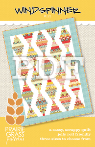 Image of Windspinner: PDF Quilting Pattern #121