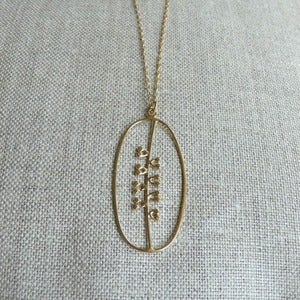 Image of seeds necklace - vermeil
