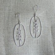 Image of seeds earrings - silver