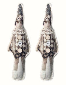 Image of Vintage harlequin doll 
