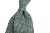 Image of Light Grey Plaid w/ Blue Overcheck
