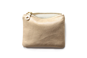 Four Inch Pouch - Gold