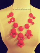 Image of Spring Coral Bubble Necklace Set  