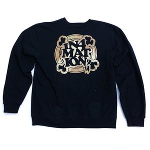 Image of IN4M - FYI CAMO CREW NECK FLEECE (BLK)