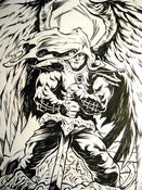 Image of VICTORIOUS ANGEL original inked drawing