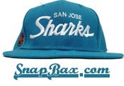 Image of Vintage Deadstock San Jose Sharks Teal Snapback Hat Cap