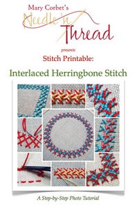 Image of Interlaced Herringbone Stitch Printable