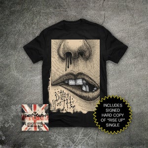 Image of "Fight" Lips T-Shirt Package