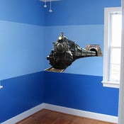 Image of Steam Locomotive Wall Graphic Decal