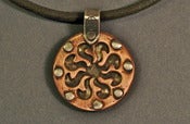 Image of Double sided Copper Sun/Tree of Life