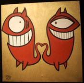 Image of PEZ graffiti canvas "Amor Diabolico"