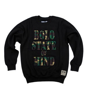 Image of "Bolo crew neck" felpa camo