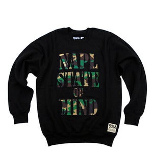 Image of "Napl crew neck" felpa camo