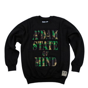Image of "A'dam crew neck" felpa camo