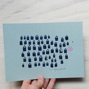 Image of Blue houses - screenprint