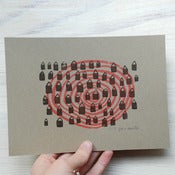 Image of Red houses - screenprint