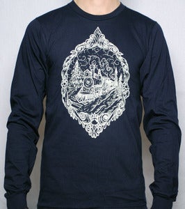 Image of The Train Long-sleeve Tee Navy