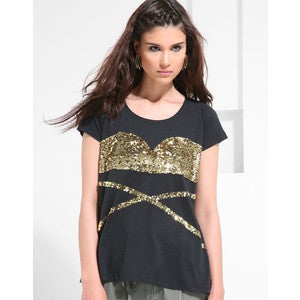 Image of sass&bide embellished sequin bustier tee