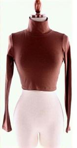 Image of LONG SLEEVE CROP TOP