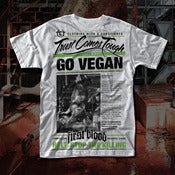 Image of #1 "VEGAN" FIRST BLOOD/TCT COLLABORATION T-SHIRT