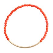 Image of Coral Gold Bar Bracelet