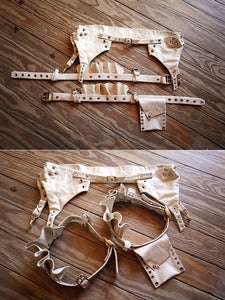 Image of Custom Lamskin Garter Belt with Detachable Garters