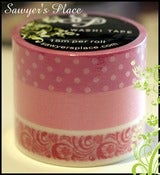 Image of Bianca Floral 3 Set - Japanese Washi Masking Tape - 3 Rolls 15mm x 15m