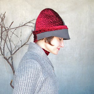 Image of Game Changer in soft grey & scarlet
