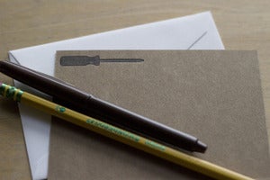 Image of screwdriver notecard