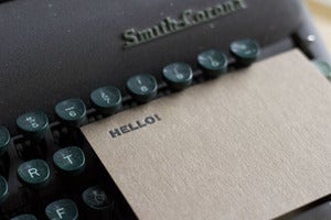 Image of hello! notecard
