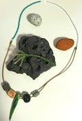 Image of Ceramic Necklace with Green Spike 