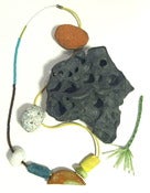 Image of Ceramic Necklace with Half Moon