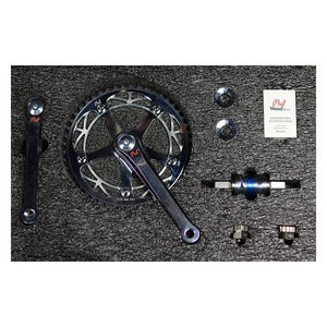 Image of Phil Wood Track Crankset (Silver)
