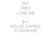 Image of 5X7 PRINT INCLUDE SHIPPING