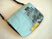 Image of PERCY Clutch and Satchel - Unique Blue Leather