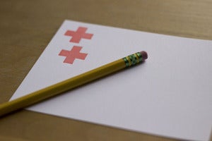Image of swiss cross notecard