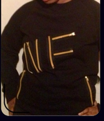 Image of Zip Sweater (Black)