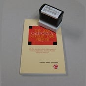 Image of Jurat/Affidavit Stamp and California Notary Primer Combo